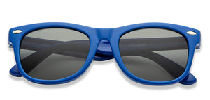 Blue Wayfarer Full Rim Kids Sunglasses by Hooper-209783