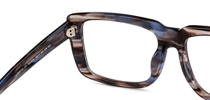 Tortoise Square Full Rim Unisex Eyeglasses by John Jacobs-152959