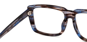 Tortoise Square Full Rim Unisex Eyeglasses by John Jacobs-152962
