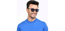 Load image into Gallery viewer, Grey Rectangle Full Rim Unisex Sunglasses by John Jacobs-208312