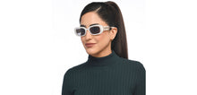 Load image into Gallery viewer, Grey Rectangle Full Rim Women Sunglasses by John Jacobs-209441