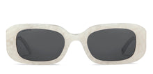 Load image into Gallery viewer, Grey Rectangle Full Rim Women Sunglasses by John Jacobs-209441