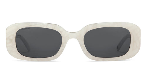 Grey Rectangle Full Rim Women Sunglasses by John Jacobs-209441