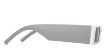 Load image into Gallery viewer, White Rectangle Full Rim Unisex Sunglasses by OJOS-205631