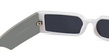 Load image into Gallery viewer, White Rectangle Full Rim Unisex Sunglasses by OJOS-205631