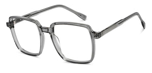 Grey Square Full Rim Unisex Eyeglasses by Vincent Chase-151612