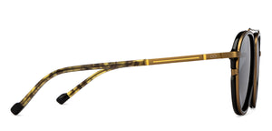 Gold Aviator Full Rim Unisex Sunglasses by Lenskart STUDIO-205474