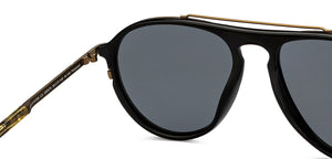 Gold Aviator Full Rim Unisex Sunglasses by Lenskart STUDIO-205474
