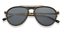 Load image into Gallery viewer, Gold Aviator Full Rim Unisex Sunglasses by Lenskart STUDIO-205474