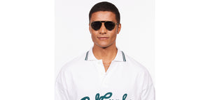 Gold Aviator Full Rim Unisex Sunglasses by Lenskart STUDIO-205474