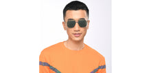 Load image into Gallery viewer, Gold Geometric Full Rim Unisex Sunglasses by Lenskart STUDIO-205480
