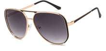 Load image into Gallery viewer, Black Aviator Full Rim Unisex Sunglasses by Vincent Chase-208811