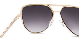 Black Aviator Full Rim Unisex Sunglasses by Vincent Chase-208811