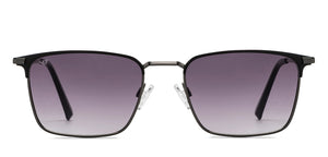 Gunmetal Clubmaster Full Rim Unisex Sunglasses by Vincent Chase-209531