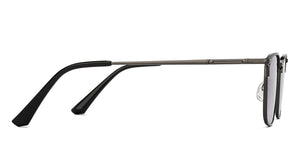 Gunmetal Clubmaster Full Rim Unisex Sunglasses by Vincent Chase-209531