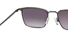 Load image into Gallery viewer, Gunmetal Clubmaster Full Rim Unisex Sunglasses by Vincent Chase-209531