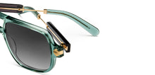 Load image into Gallery viewer, Green Square Full Rim Women Sunglasses by John Jacobs-209435