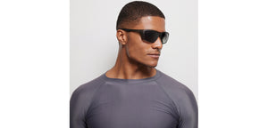 Grey Sports Full Rim Unisex Sunglasses by Lenskart Boost-209853