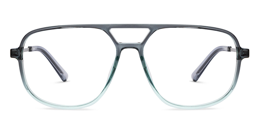 Grey Aviator Full Rim Unisex Eyeglasses by Lenskart Air-201283