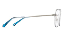 Load image into Gallery viewer, Silver Wayfarer Full Rim Unisex Eyeglasses by John Jacobs-152068