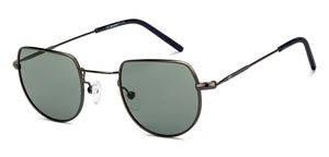 Gunmetal Geometric Full Rim Unisex Sunglasses by Lenskart STUDIO-207742
