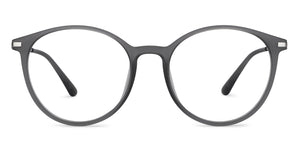 Grey Round Full Rim Unisex Eyeglasses by Lenskart Air-151659