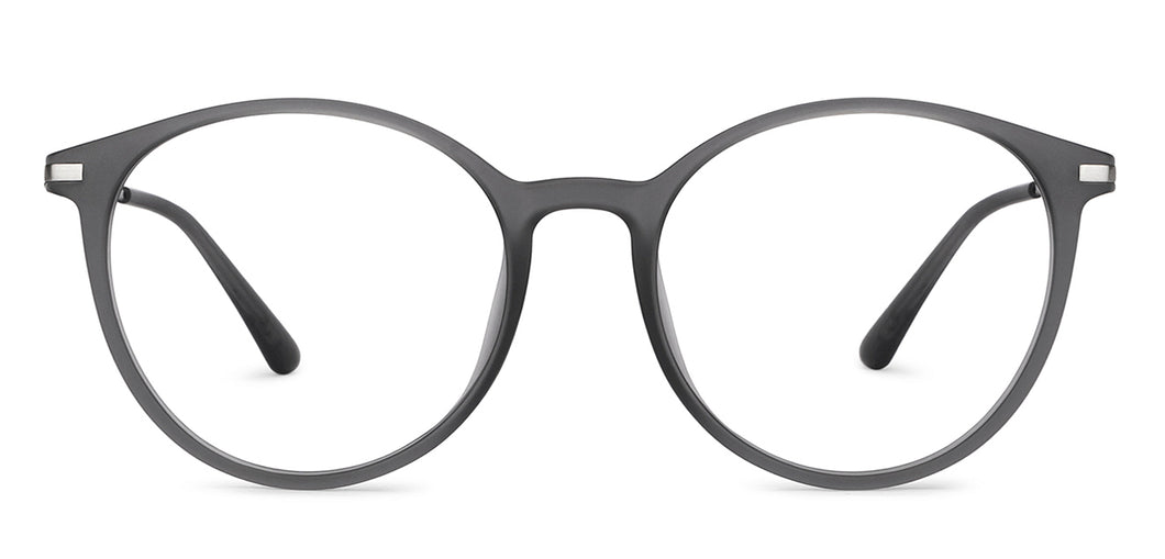 Grey Round Full Rim Unisex Eyeglasses by Lenskart Air-151659