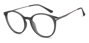 Grey Round Full Rim Unisex Eyeglasses by Lenskart Air-151659