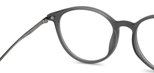 Grey Round Full Rim Unisex Eyeglasses by Lenskart Air-151659