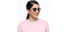 Load image into Gallery viewer, Gunmetal Round Full Rim Unisex Sunglasses by Vincent Chase Polarized-209590