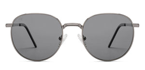 Gunmetal Round Full Rim Unisex Sunglasses by Vincent Chase Polarized-209590