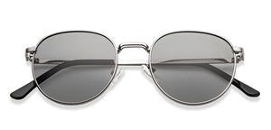 Gunmetal Round Full Rim Unisex Sunglasses by Vincent Chase Polarized-209590