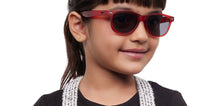 Load image into Gallery viewer, Maroon Square Full Rim Kids Sunglasses by Hooper-212055