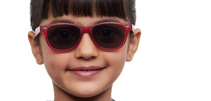 Maroon Square Full Rim Kids Sunglasses by Hooper-212055