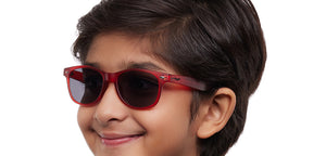 Maroon Square Full Rim Kids Sunglasses by Hooper-212055