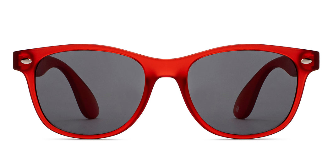 Maroon Square Full Rim Kids Sunglasses by Hooper-212055