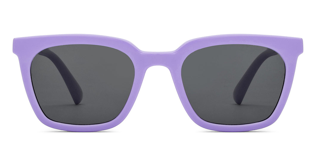 Purple Square Full Rim Kids Sunglasses by Hooper-209618