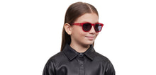 Load image into Gallery viewer, Red Square Full Rim Kids Sunglasses by Hooper-212045