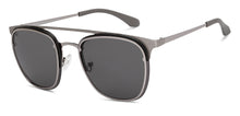 Load image into Gallery viewer, Silver Clubmaster Full Rim Unisex Sunglasses by Vincent Chase-208904