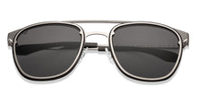 Load image into Gallery viewer, Silver Clubmaster Full Rim Unisex Sunglasses by Vincent Chase-208904
