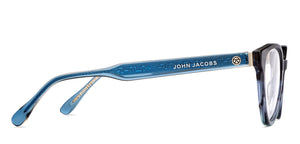 Grey Cat Eye Full Rim Unisex Eyeglasses by John Jacobs-206367
