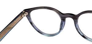 Grey Cat Eye Full Rim Unisex Eyeglasses by John Jacobs-206367