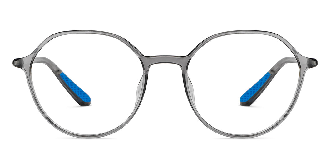 Grey Round Full Rim Unisex Eyeglasses by Lenskart Air-151532