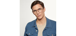 Grey Aviator Full Rim Unisex Eyeglasses by Lenskart Air-200551