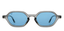 Load image into Gallery viewer, Grey Geometric Full Rim Unisex Sunglasses by Vincent Chase Polarized-201183