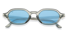Load image into Gallery viewer, Grey Geometric Full Rim Unisex Sunglasses by Vincent Chase Polarized-201183