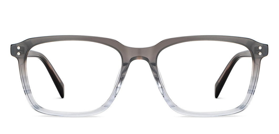 Grey Rectangle Full Rim Unisex Eyeglasses by John Jacobs-205521