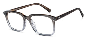 Grey Rectangle Full Rim Unisex Eyeglasses by John Jacobs-205521