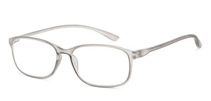 Grey Rectangle Full Rim Unisex Eyeglasses by Lenskart READERS-149834