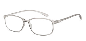 Grey Rectangle Full Rim Unisex Eyeglasses by Lenskart READERS-149834